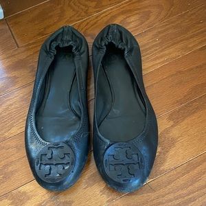 Tory Burch black Leather Flats - 9.5